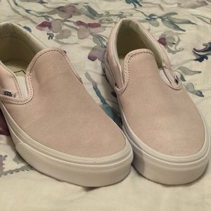 Vans classic slip on suede shoes